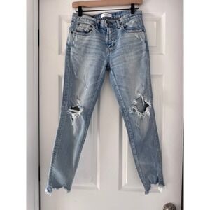 Moussy Vintage Howa Distressed Ankle‎ Jeans